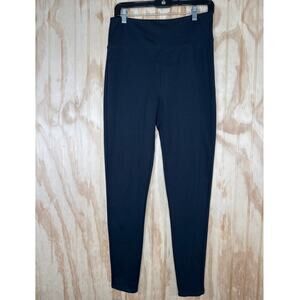 Assets by Spanx Seamed Leggings XL High Rise Ankle Pull On Stretch Black Casual